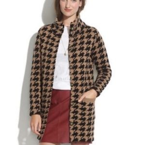Madewell Houndstooth Sweater Cardigan/Jacket